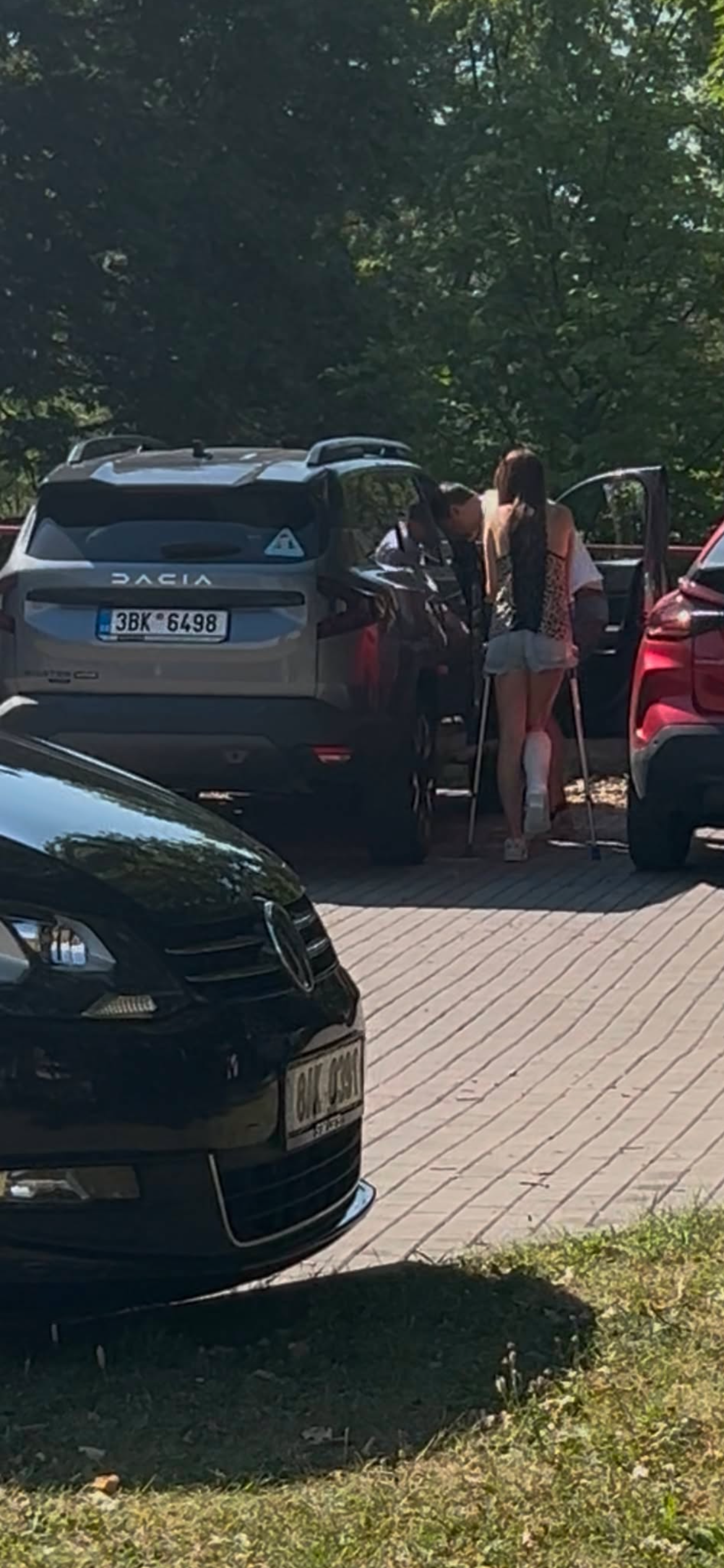 Fresh slwc leaving by car video